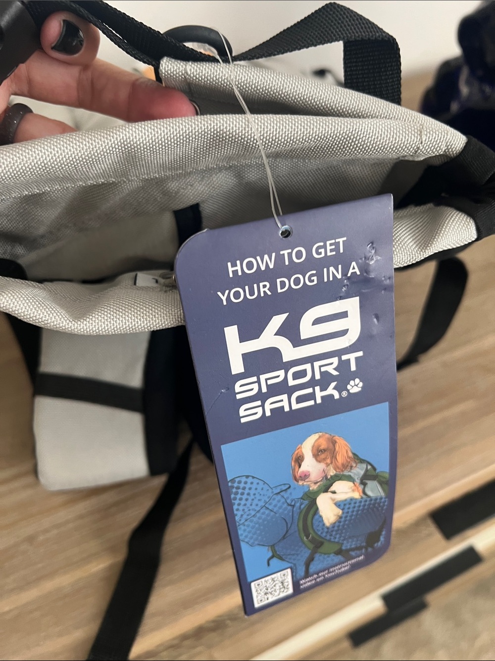 K9 Sport Sack Dog Carrier Backpack — Light Gray - Picture 5 of 7